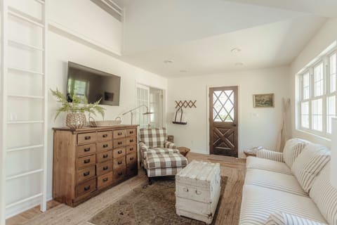 Enjoy a movie in the living room on the smart TV