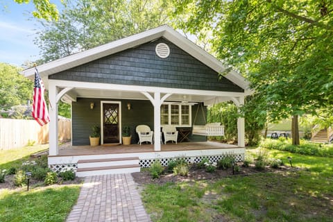 Beautiful home with front porch swing