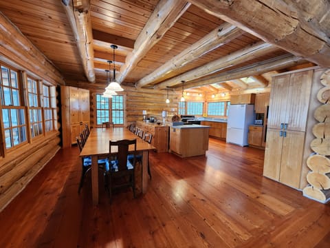 dining room and kitchen