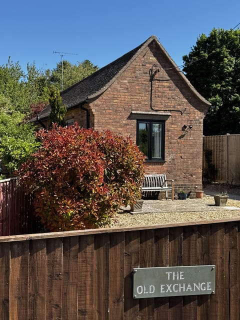 Front of The Old Exchange with parking for two cars
