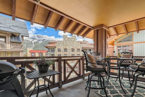 Ski Slope & Sky Chute Views from Amazing Corner Patio.  Private, top floor unit in the heart of Center Village at Copper Mountain!