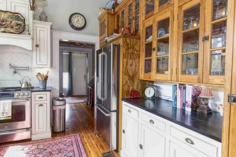 Kitchen with gas stove