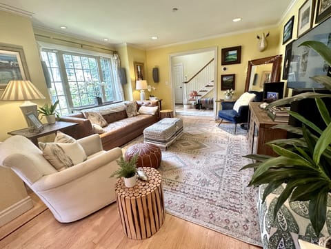 Living room and entryway