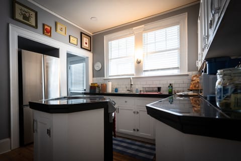 Enjoy cooking in our fully stocked kitchen