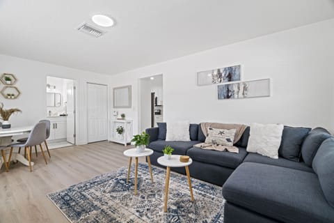 Comfortable living room with plenty of seating