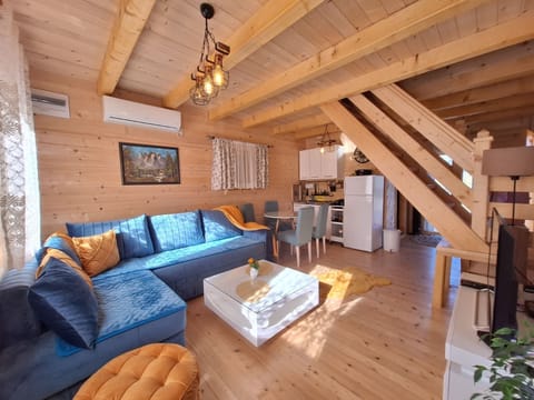 Full photo of our living room, dinning room and kitchen