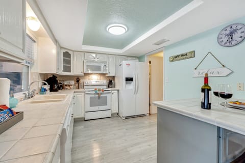 Immerse yourself in a kitchen that is not just fully equipped but is a visual delight.