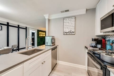 Well-equipped kitchen with essential cooking items to make your stay enjoyable.