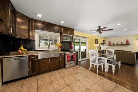 Kitchen, Dining Room, & Living Roomo