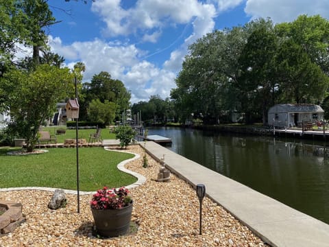 Back yard sea cap and waterway