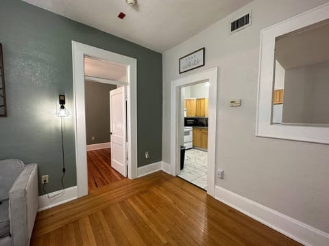 Experience total privacy at Downtown Digs! Enjoy your own private apartment with a cozy bedroom, en suite bathroom, fully equipped kitchen, dining area, and spacious living room. Your perfect retreat awaits!