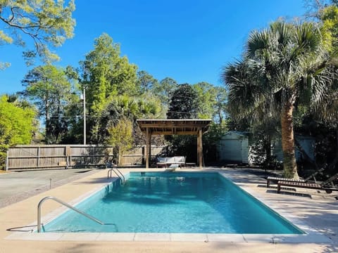 Long day of travel? Unwind by the pool that's been waiting for you!