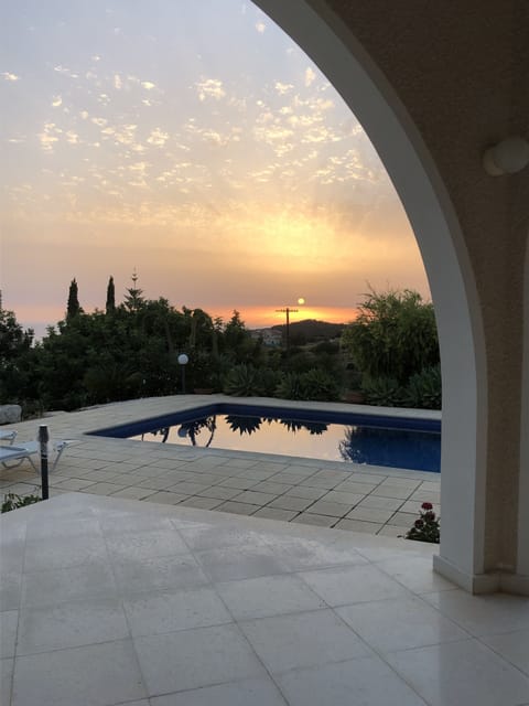 Sunset is a magic moment at Villa Yasmin