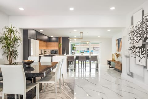 Elevate your culinary experience in this meticulously designed dining room