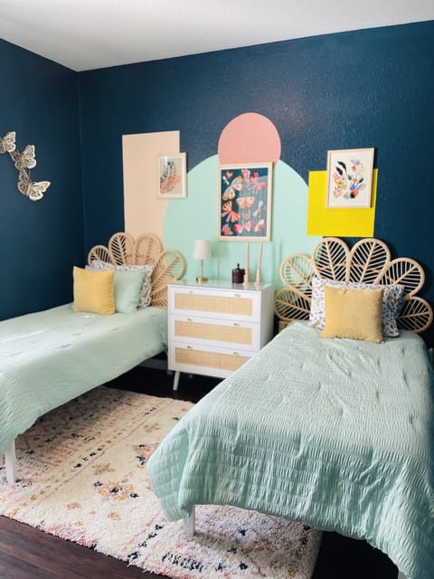 Encanto themed bedroom - 2 twin beds