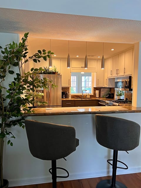 Bar Seating View to Kitchen