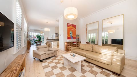 Living room with smart TV