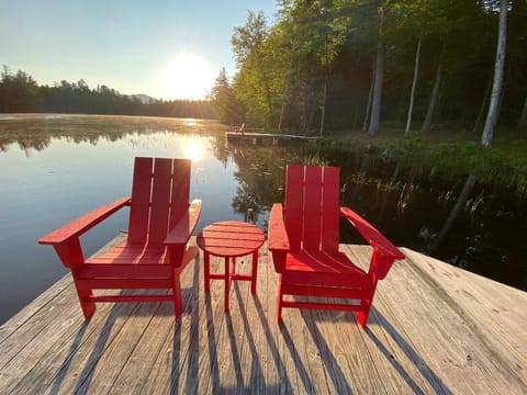 A lovely sitting area on the dock.