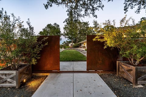 Front Entry with sliding gate.