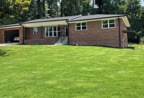 Front view with separate apartment entrance