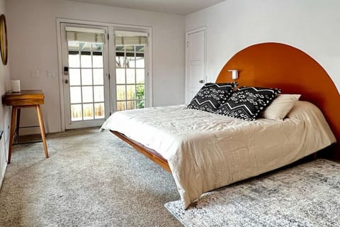 Large and comfortable bed in the master bedroom
