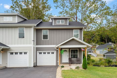 Convenient driveway parking space.