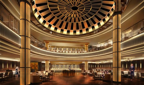 Gather beneath a breathtaking dome in the grand dining hall.