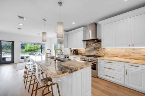 Stunning and sleek modernized kitchen