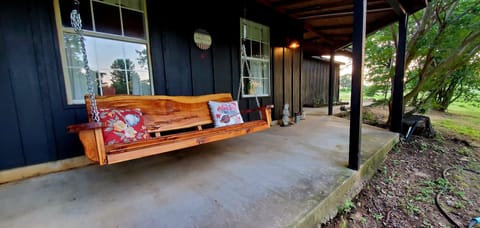 Two porch swings and a whole lot of relaxin'.