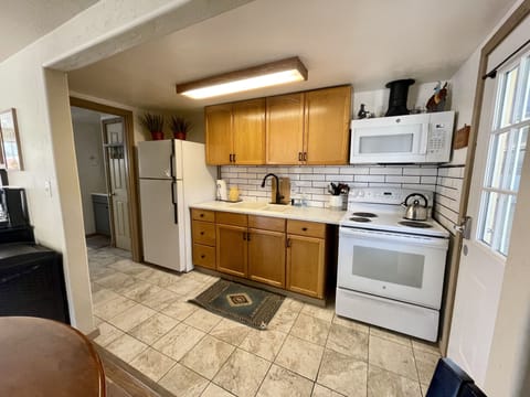 Fully renovated kitchen. Loaded with everything you need in case you cook!