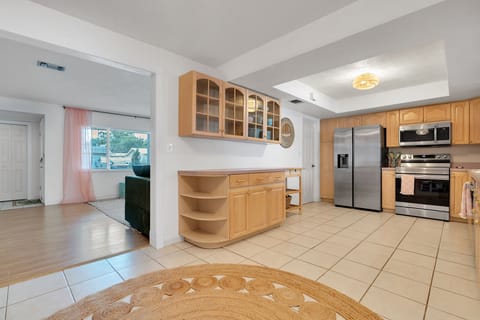 Lots of storage space. Door to the garage shown.