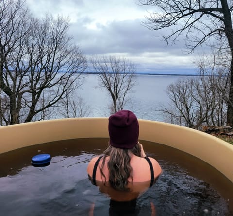 A hot soak on a cold December day