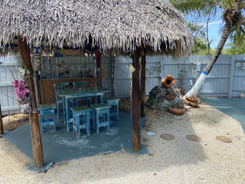 Outside tiki dining 