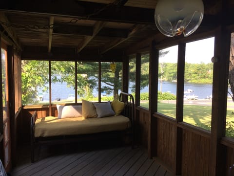 Or relax on the screen porch--delightful for napping or even overnight!