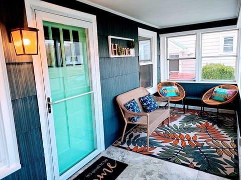Hang out in the enclosed porch