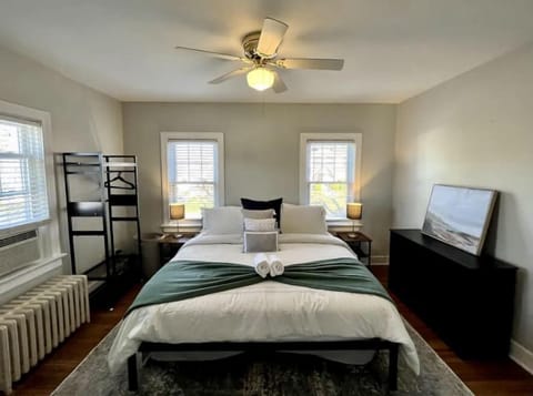 Bedroom 1: Welcome to our master bedroom! It has a king-sized bed with cozy beddings to ensure you rest well.