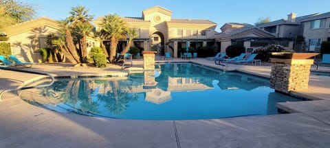 The clubhouse is just steps away from the condo. 