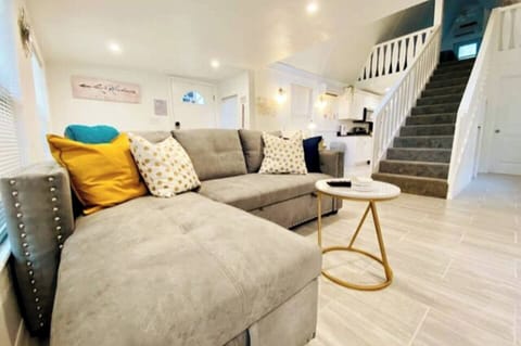 You'll love sprawling out on this comfy couch.