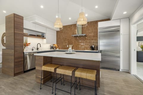 Modern and fully appointed kitchen makes meals a breeze