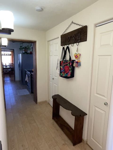 Washer and drier behind doors