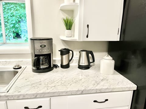 Drip Coffee, French Press, Hot Water Kettle