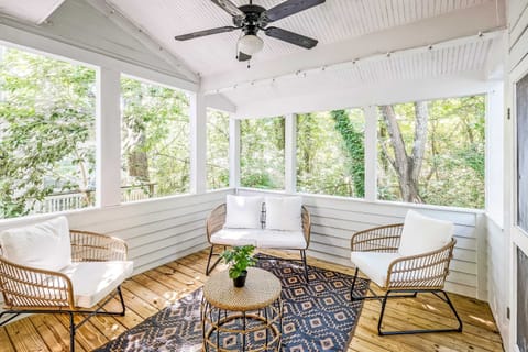 A cozy porch area perfect for morning coffee, relaxing evenings, or enjoying the fresh air.