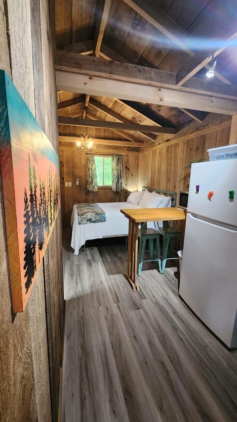 View as you walk in the cabin
