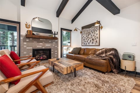 Living Room - sit by the fire as you watch the Gondola go by