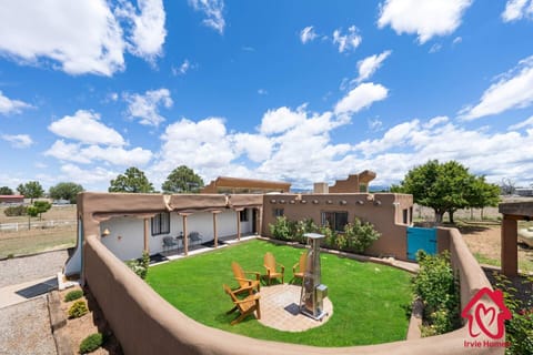 Full view of the courtyard