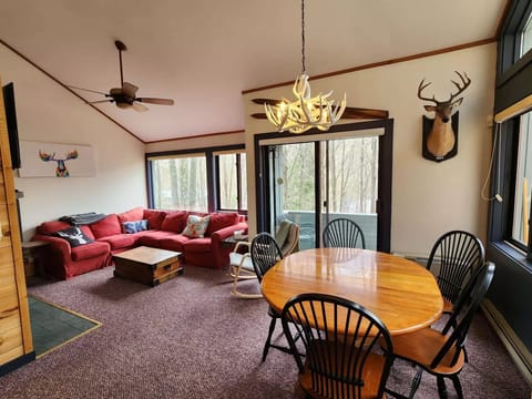 Dining and living areas