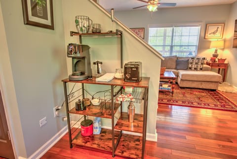 Enjoy a full coffee station for all your caffeine needs.