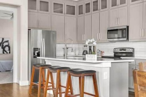 Large open concept kitchen & living space
