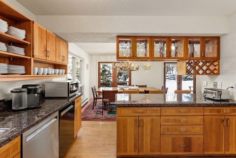 Second floor kitchen/dining/living area.