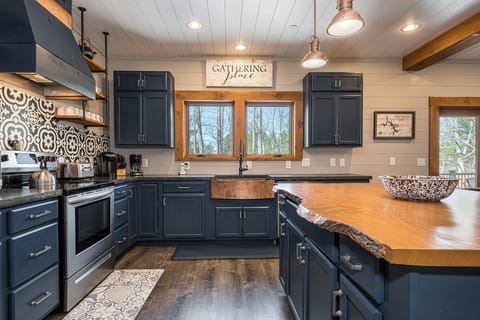 Attractive and functional, the kitchen has everything you need.